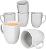 6er Set Lotta Kaffeebecher 300ml weiß Porzellan Produktbild-Vorschau 1