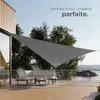 Voile d'ombrage triangulaire, gris - 5 x 5 x 5 m Voir les images du produit 7