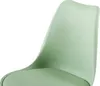 A close-up of a light green chair seat and back. Náhled obrázku produktu
