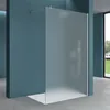 A modern bathroom interior with a walk-in shower enclosure. Produktbild-Vorschau