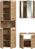 Badezimmer-Set >Ice< in artisan oak - 135x185x30cm Produktbild-Vorschau 4
