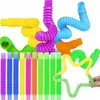 Sensory Tubes Pop Tubes Set x 10 Jouets anti-stress pour Voir les images du produit 11