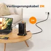 TESSAN 8 Fach Mehrfachsteckdose mit 1 USB C 3 USB A Produktbild-Vorschau 4