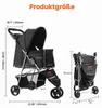 Hondenwagen, draagvermogen 16 kg, inklapbare dierenbuggy, Productafbeelding-voorbeeld 2