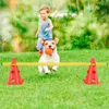YZNAHRE 6er Steckhürdenset 12 Kegel + 6 Stangen Agility Produktbild-Vorschau 6