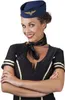 Stewardess Häubchen Mütze dunkelblau-gold - Einheitsgröße Produktbild-Vorschau 3