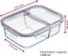 Westmark Glas-Frischhaltedose mit 2 separaten Fächern, 1380 Produktbild-Vorschau 4