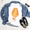 Mr. & Mrs. Panda Größe L T-Shirt Katze Mittelfinger - Weiß Produktbild-Vorschau 2