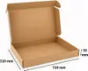 An open cardboard box with dimensions indicated. Podgląd zdjęcia produktu