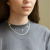 MATERIA Collier pour homme à maillons plats en argent 925 Voir les images du produit 4