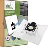 A product box for vacuum cleaner bags, with a vacuum cleaner bag shown in the foreground. Produktbild-Vorschau
