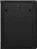 A black server rack cabinet with a key lock on the front door. Produktbild-Vorschau