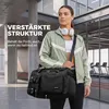 Sporttasche,42L Reisetasche(Schwarz) mit Schuhfach Nassfach Produktbild-Vorschau 3