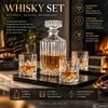 Whisky Karaffe + 4 Whiskey Gläser Whiskykaraffe Produktbild-Vorschau 9