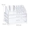 Organizer per trucchi Relaxdays con 2 cassetti, contenitore Anteprima dell’immagine prodotto 4