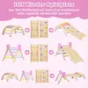 COSTWAY Structure à grimper Indoor set de 3, avec toboggan, Voir les images du produit 7