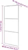 A diagram showing the dimensions of a shower screen. Produktbild-Vorschau
