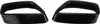2pcs Auspuff -Heckrohrspitze Abdeckung Gloss Schwarzer Produktbild-Vorschau 1