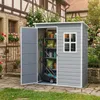 Gartenhaus 146x104x186 cm aus PP | Wetterfester Schuppen Produktbild-Vorschau 1