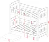 Hochbett 90x200 Etagenbett Kinderbett Jugendbett Stockbett Produktbild-Vorschau 7