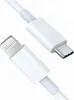 A white Lightning to USB-C cable is shown against a white background. Produktbild-Vorschau