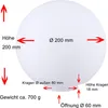 Verre sphérique blanc mat Verre de lampe rond Verre opale Voir les images du produit 2