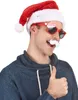 Santa Claus leuchtende Mütze für Erwachsene rot-weiß - Produktbild-Vorschau 2