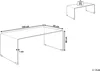 BELIANI Couchtisch Schwarz Transparent 50 x 100 cm Produktbild-Vorschau 3