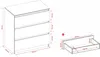 Kommode 70cm - mit 3 Schubladen in Mattweiß / Verschiedene Produktbild-Vorschau 7