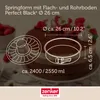 Zenker Perfect Black Springform mit Flach- und Rohrboden  Ø Produktbild-Vorschau 4