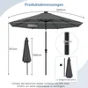 Parasol ogrodowy COSTWAY 300 cm z oświetleniem słonecznym Podgląd zdjęcia produktu 3