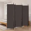 A room divider is set up in a bedroom next to a bed. Produktbild-Vorschau
