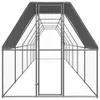 Langlebig Outdoor-Hühnerkäfig 2x12x2 m Verzinkter Stahl Produktbild-Vorschau 2