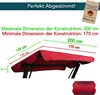 Universal Sonnendach für Hollywoodschaukel Dach-Plane für Produktbild-Vorschau 4