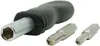 A set of game bits and a screwdriver handle against a white background. Produktbild-Vorschau