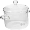 Hitzebeständiger Glastopf Mit Deckel 1600Ml Borosilikatglas Produktbild-Vorschau 1