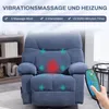 HOMCOM Relaxsessel mit Massagefunktion Fernsehsessel mit Produktbild-Vorschau 4