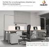 realLED LED Büro Stehleuchte Officeflow 60W 4000K 8400lm Produktbild-Vorschau 3