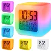 Wecker Uhr leuchtend Kameleon LED-Würfel, mit Thermometer Produktbild-Vorschau 1