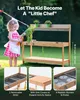 SucceBuy Matschküche aus Holz, Spielküchen-Set für draußen Produktbild-Vorschau 3