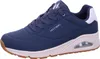 A single blue Skechers sneaker is shown from a side angle against a white background. Podgląd zdjęcia produktu