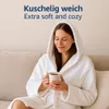 Betz Bademantel Frottee mit Kapuze  TEDDY Farbe - weiß für Produktbild-Vorschau 4