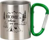 2 Stück Outdoorbecher Karabiner Spruch Metall 200ml Produktbild-Vorschau 2