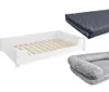 A collage of three different dog beds or components of dog beds. Produktbild-Vorschau