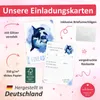 10 Einladungskarten Orca blau/ weiß mit GLITZER inkl. 10 Produktbild-Vorschau 6
