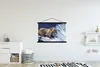 MuchoWow® Textilposter Bär - Fisch - Wasserfall 150x100 cm Produktbild-Vorschau 2