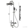 Duschsystem mit Thermostat, Duschpaneel, Luxus-Regendusche, Produktbild-Vorschau 9