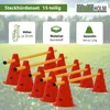 Steckhürdenset 15- teilig 23 cm höhenverstellbar rot Produktbild-Vorschau 2