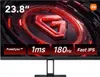 A gaming monitor with marketing overlays. Produktbild-Vorschau