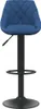 Barhocker DUKE höhenverstellbar 2er Set Blau Samt  | Produktbild-Vorschau 4